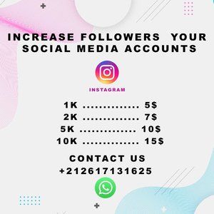 Increase followers on your Instagram account